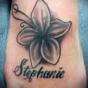 Sacred Ink Black and Grey  Orchid foot