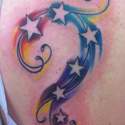 Sacred Inkâ„¢ stars colour tattoo